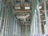 3rd floor Electrical split wire above the ceiling facing East.jpg